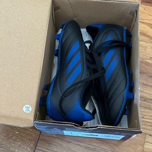Adidas Men's Black and Blue Athletic Shoes